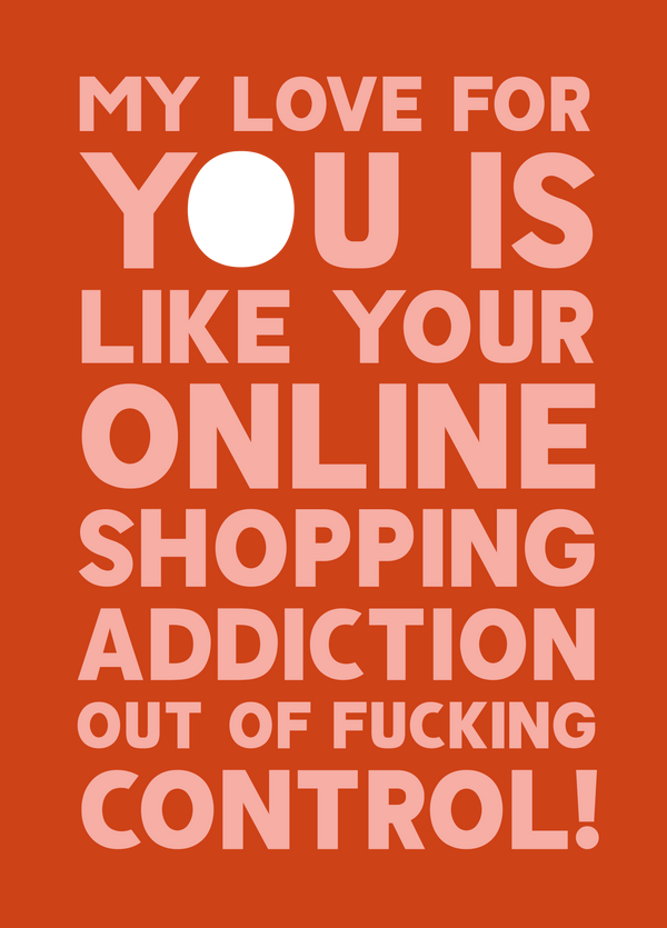 Out Of Fucking Control Photo Card