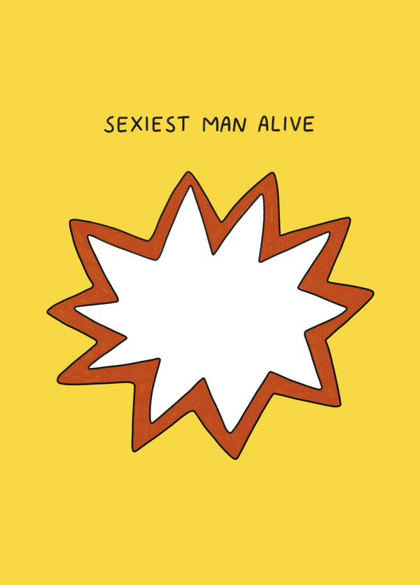 Sexiest Man Alive Photo Card