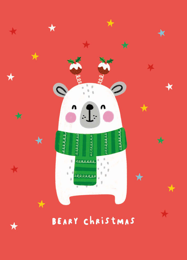 Cute Polar Bear Christmas Card