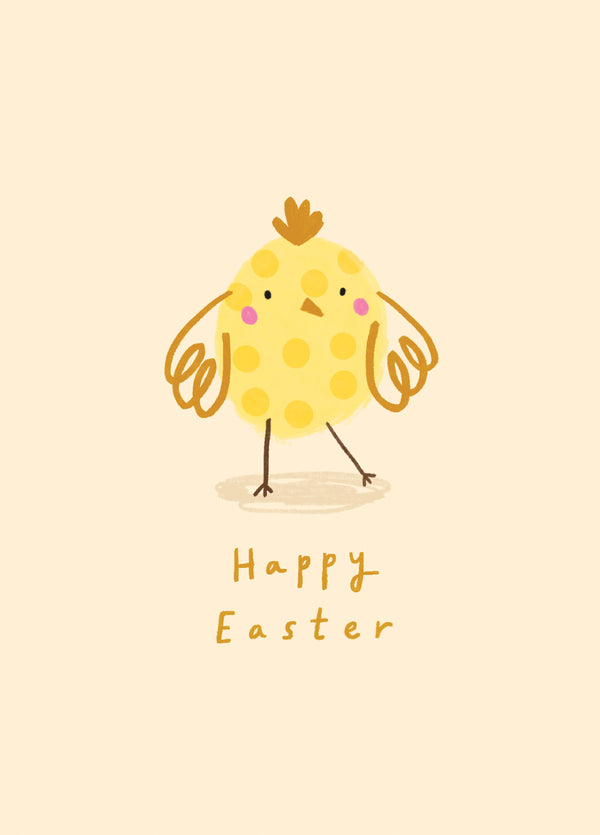 Spotty Chick Easter Card