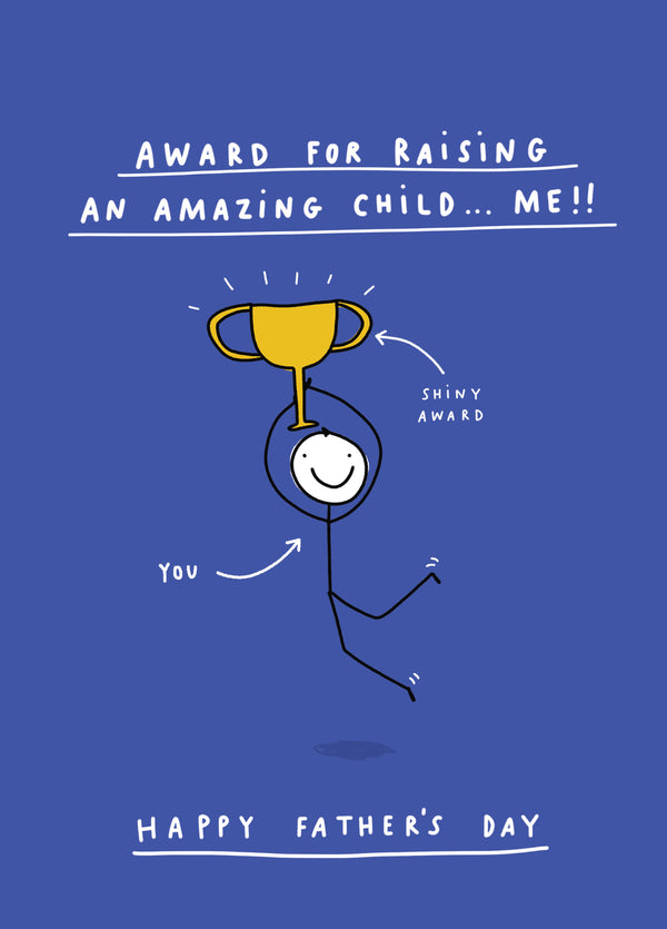 Award For Amazing Child Father's Day Card