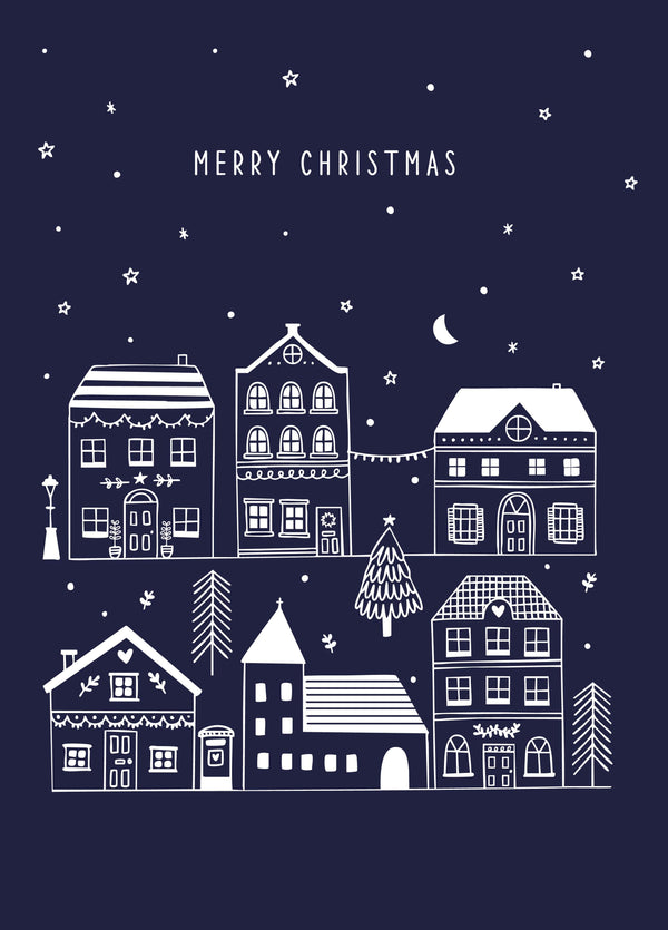 Town Houses Christmas Card