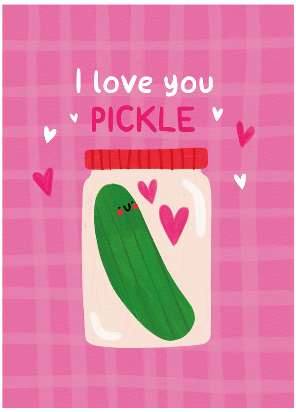 Love You Pickle Valentine's Card