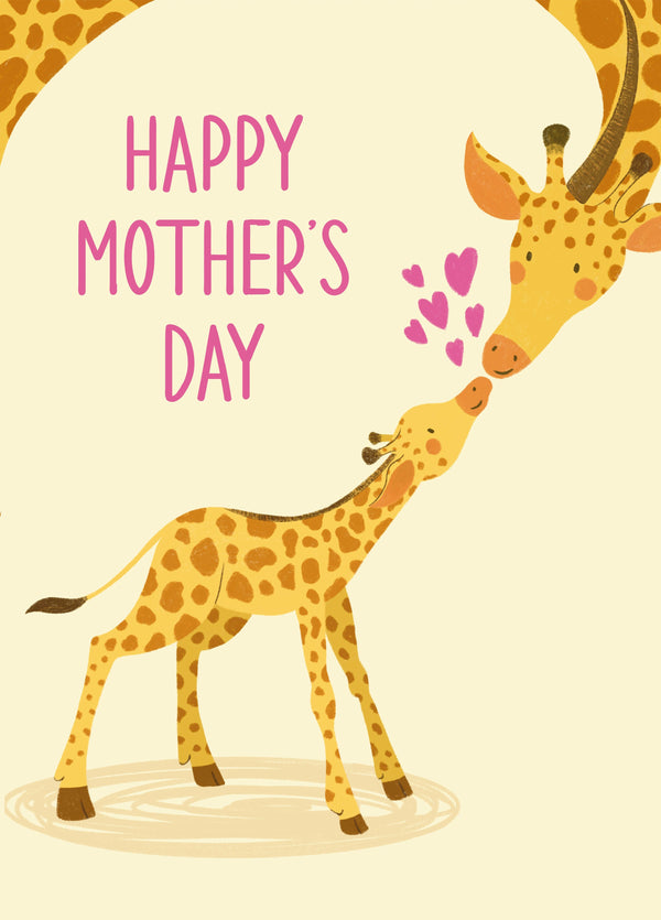 Baby Giraffe Mother's Day Card