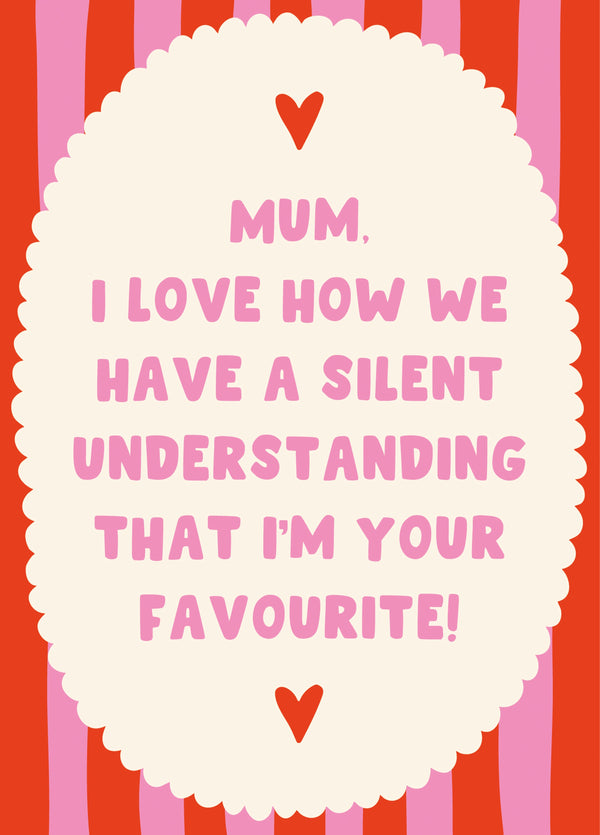 Silent Understanding Mother's Day Card
