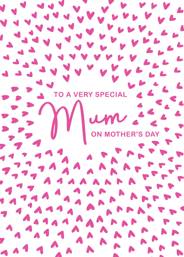 Special Mum Hearts Mother's Day Card