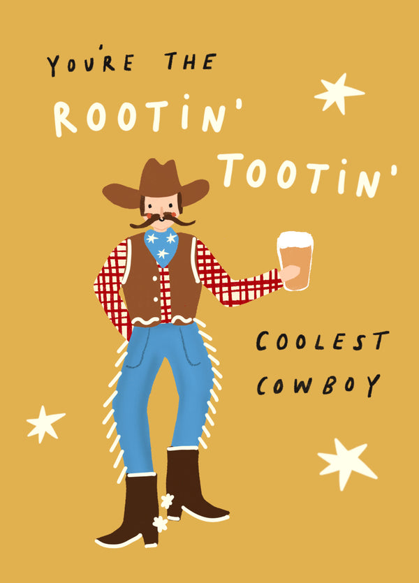 Rootin' Tootin Cowboy Card