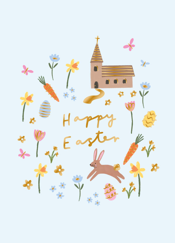 Ditsy Easter Icons Card