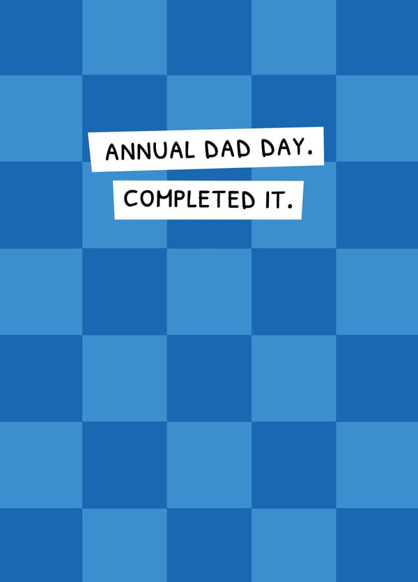 Annual Dad Day Card