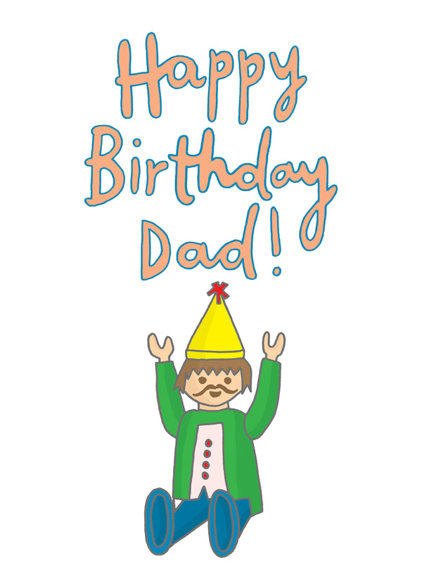 Dad Playmobil Birthday Card